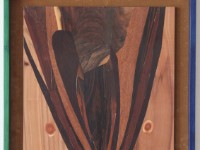 trojanhorsepower 2011 84 cm x 68 cm veneer, velvet on plywood